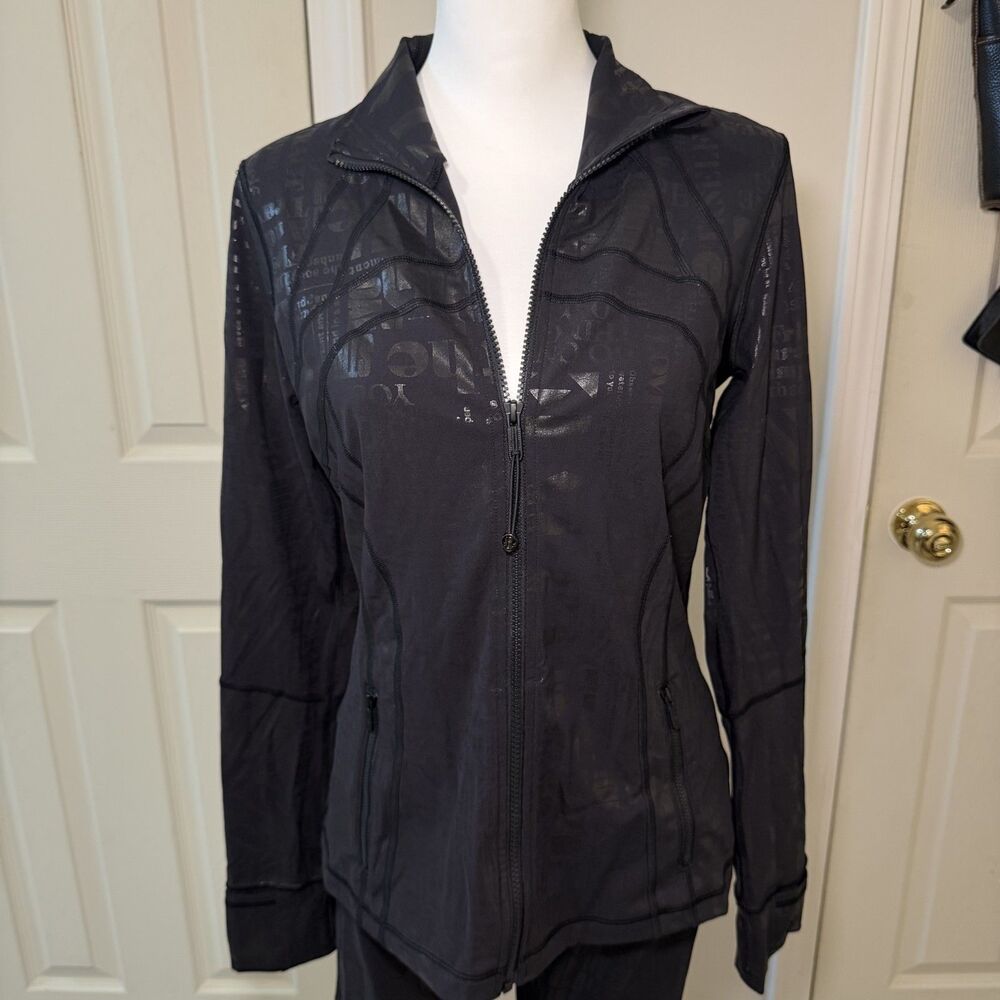Lululemon LTD Edition 20th Anniversary Spark Manifesto Foil Define Jacket Blk 10